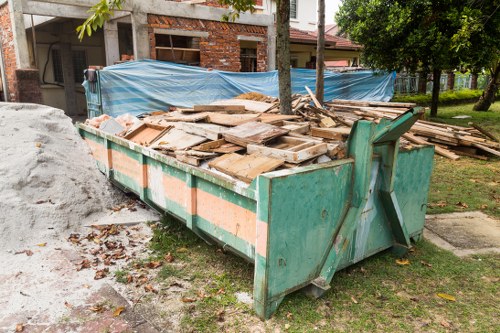 Business waste being sorted in a North London facility