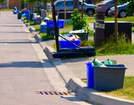 Recycling of builders waste materials