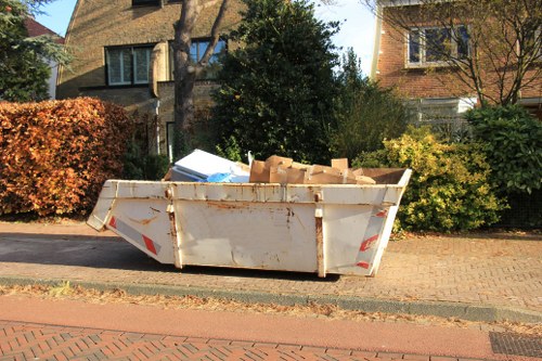 Recycling process during Palmers Green home clearance